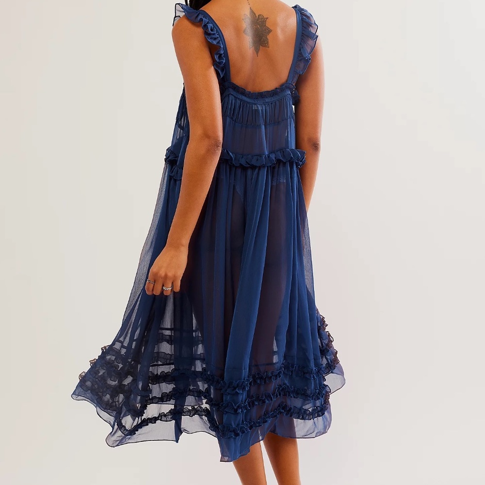 Free People Moon Phase Midi Slip (L) EUC